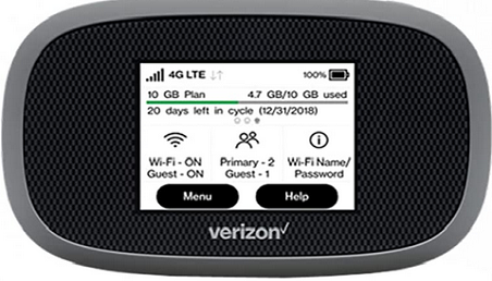 Verizon hotspot.