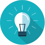 Trainings icon: lightbulb
