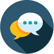 FAQ Icon: speech bubbles